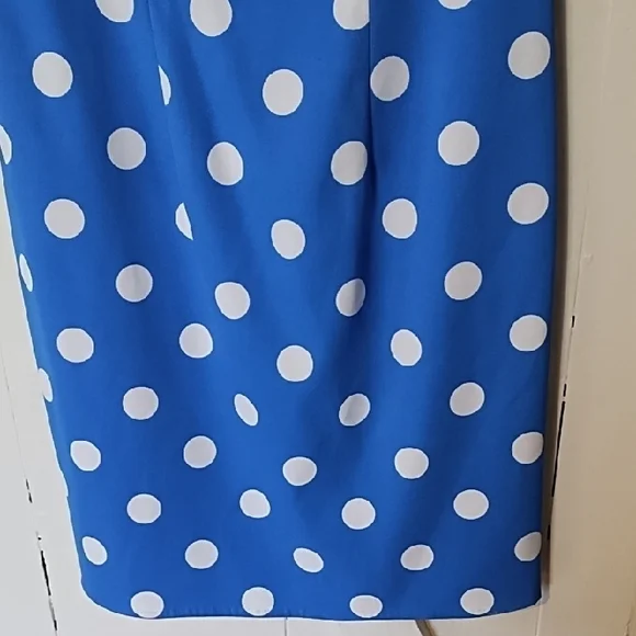 Alyx Blue and White Polka Dot Mini Dress - Picture 5 of 9